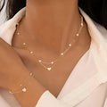 Margaux™ | Set Bijoux Cœur & Perles Superposés