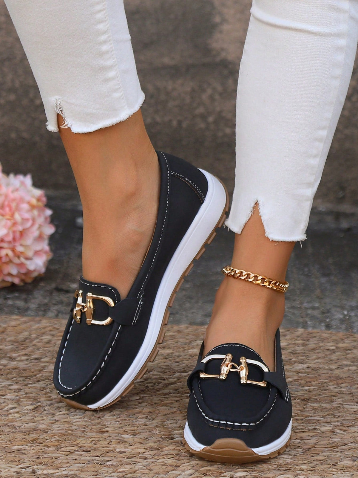 Calixte | Mocassins Plats à Boucle
