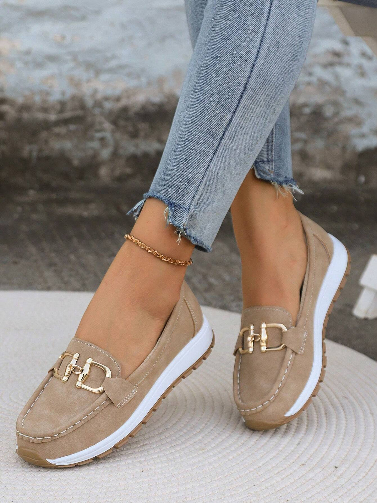 Calixte | Mocassins Plats à Boucle