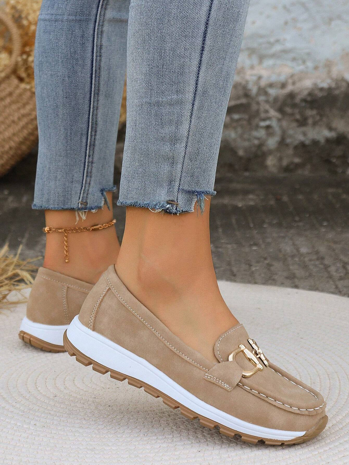 Calixte | Mocassins Plats à Boucle