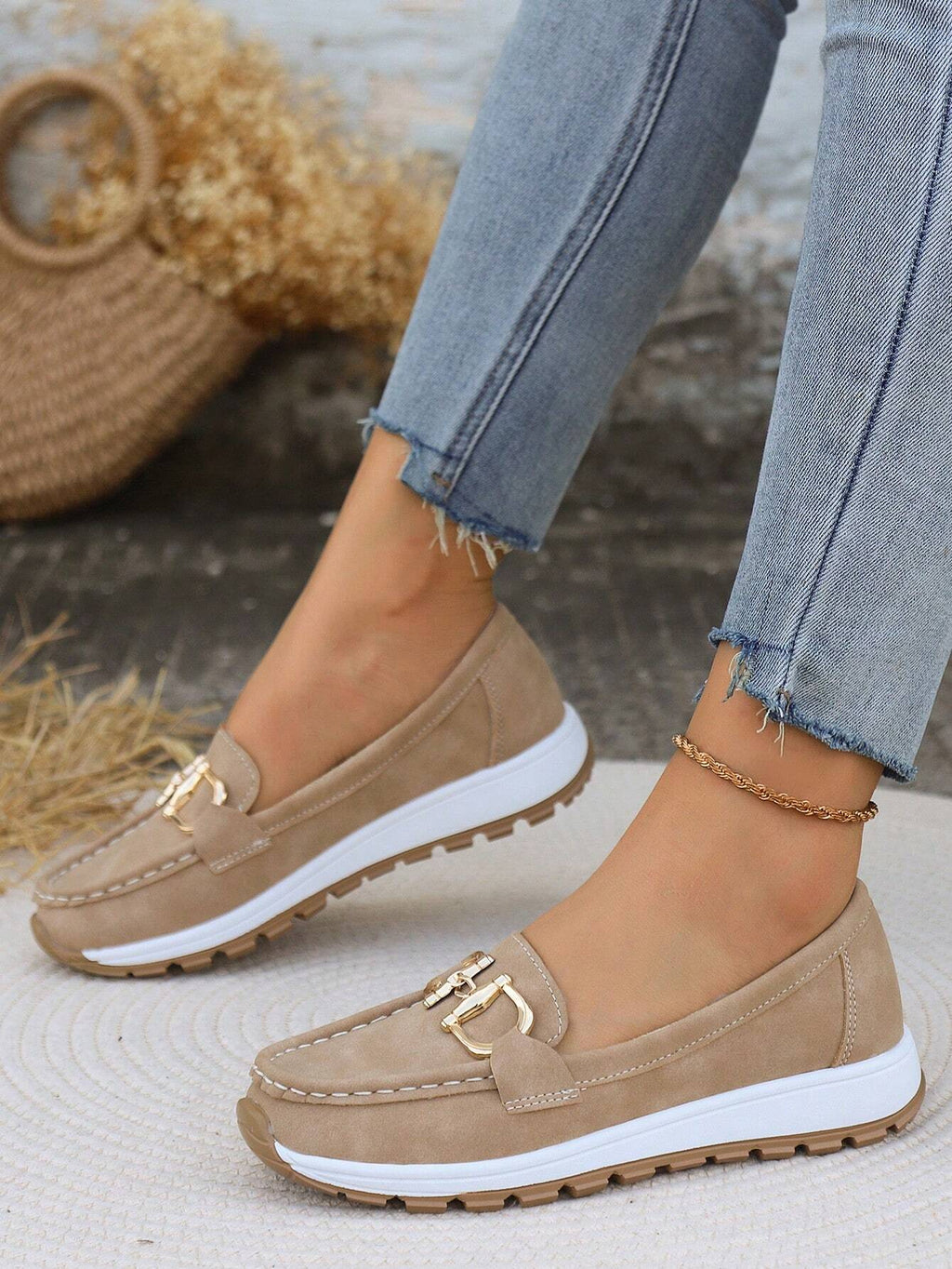 Calixte | Mocassins Plats à Boucle