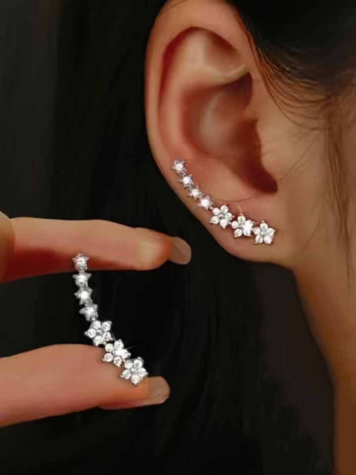 Angèle | Boucles d'Oreilles Florales Intemporelles