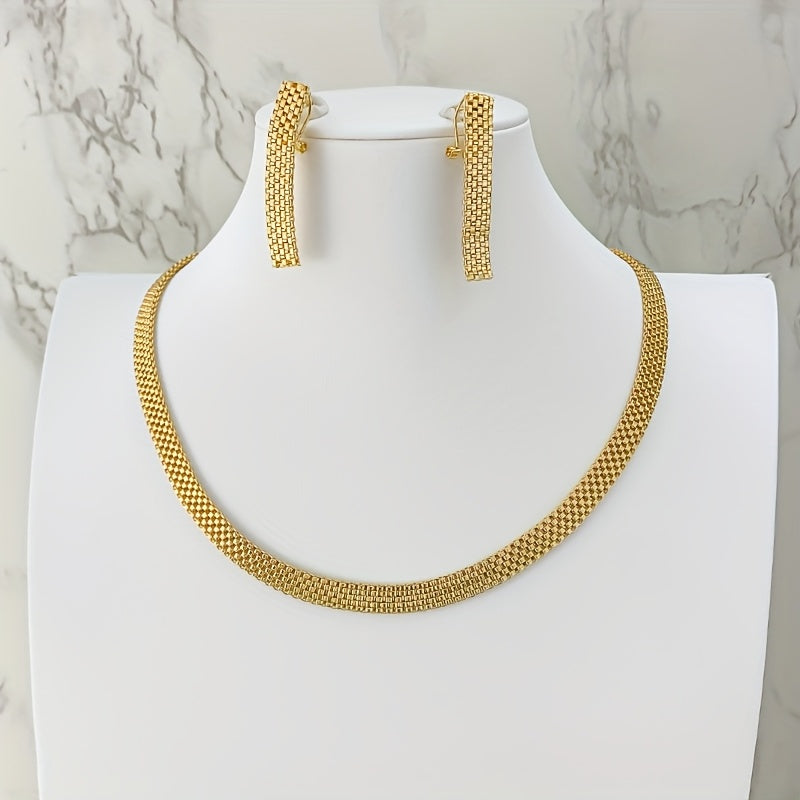 Aurélie™ | Set Collier Long, Bracelet & Boucles d'Oreilles Raffiné