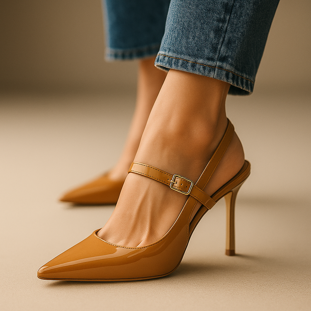 Cléa - Escarpins Slingback Vernis