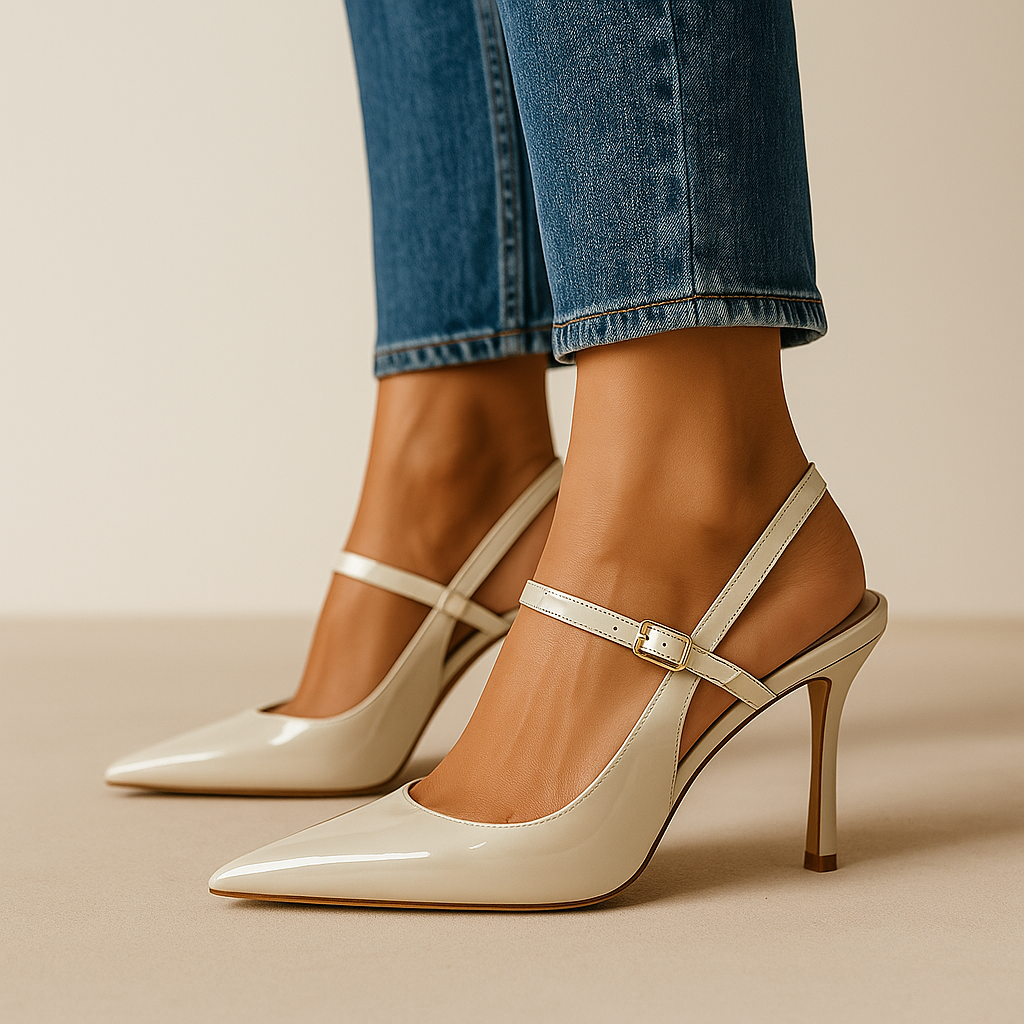 Cléa - Escarpins Slingback Vernis