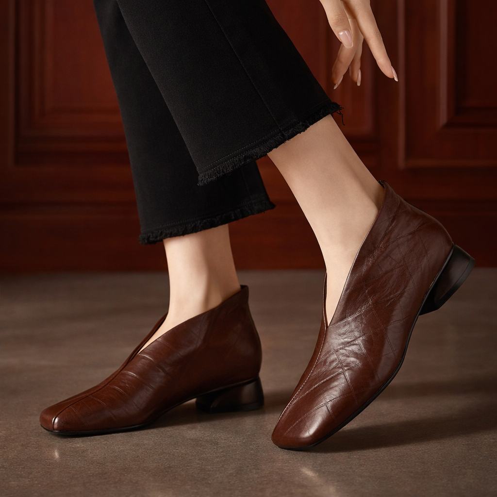 Rachel - Bottines à Bout Carré