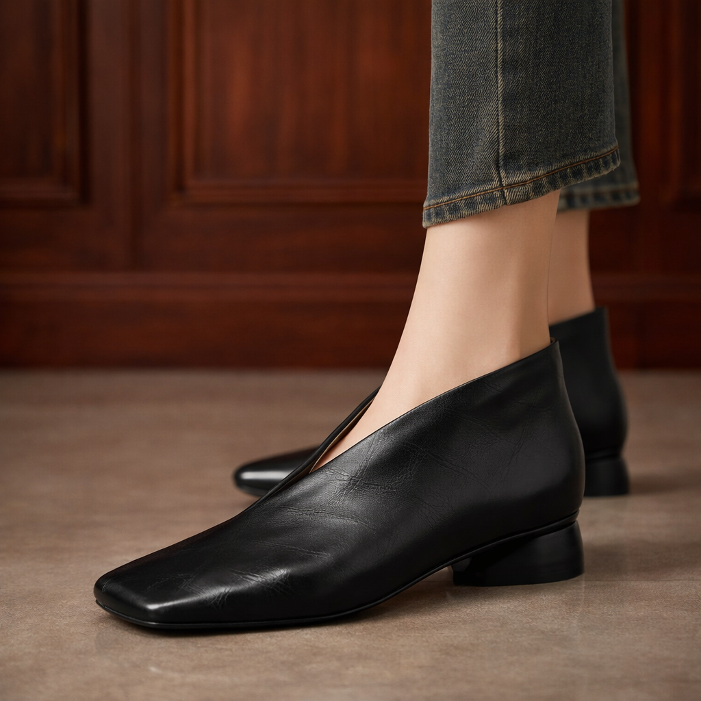 Rachel - Bottines à Bout Carré