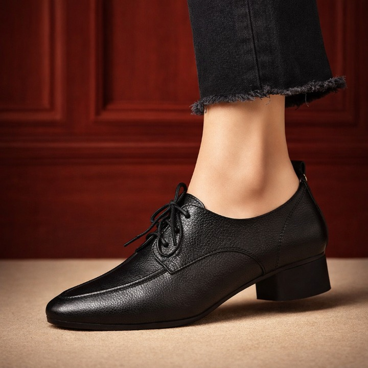 Sacha - Mocassins à Lacets en Cuir