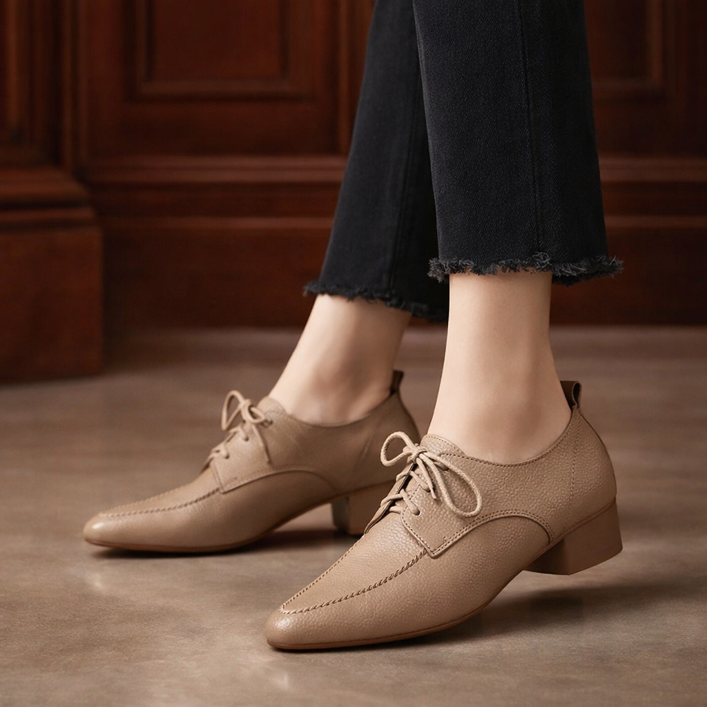 Sacha - Mocassins à Lacets en Cuir