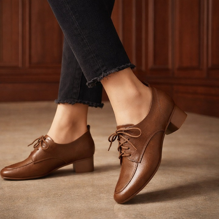 Sacha - Mocassins à Lacets en Cuir