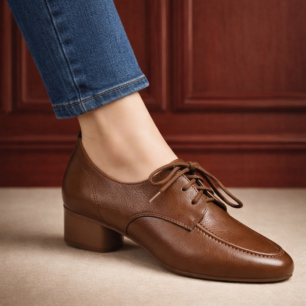 Sacha - Mocassins à Lacets en Cuir