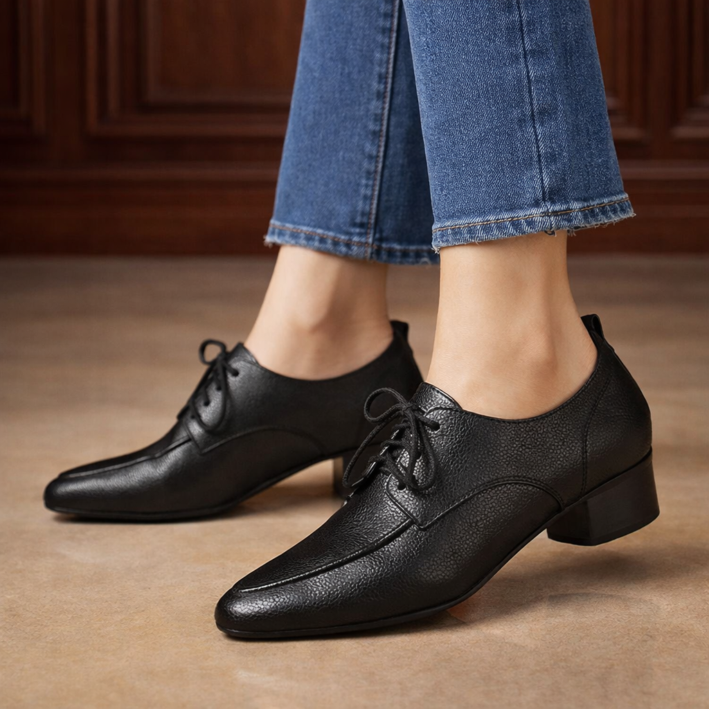 Sacha - Mocassins à Lacets en Cuir