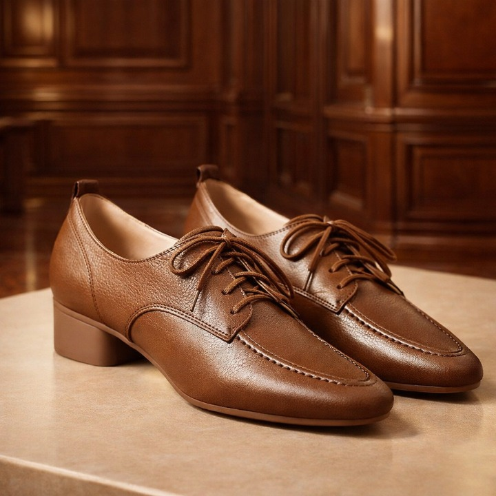 Sacha - Mocassins à Lacets en Cuir