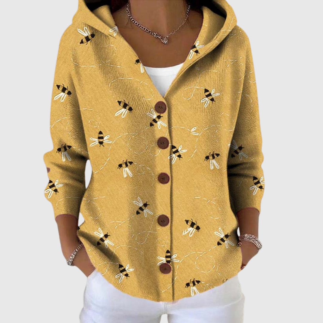 Aubane | Gilet en Maille à Capuche