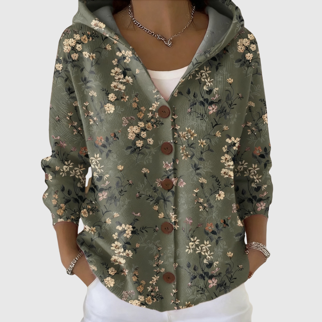 Anouchka | Gilet en Maille à Capuche