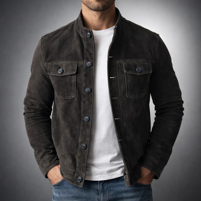 Thomas | Bomber Effet Daim Premium