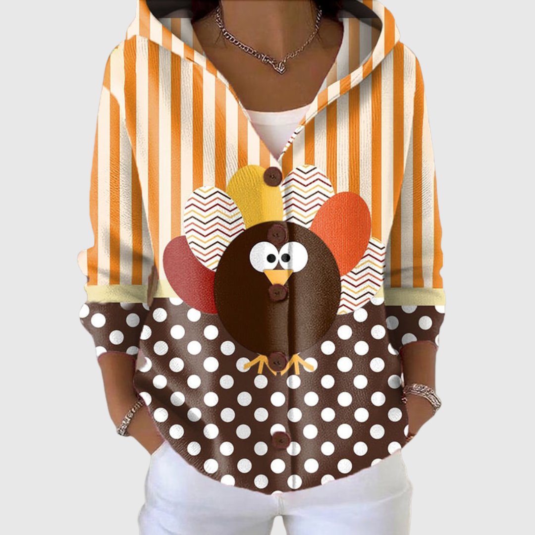 Jacqueline | Gilet en Maille à Capuche