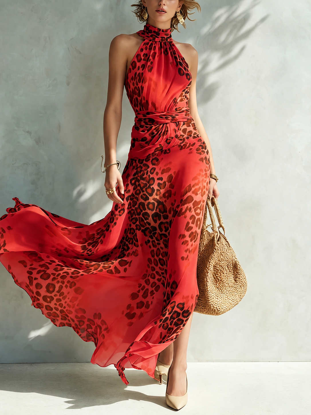 Danielle | Robe à Imprimé Animal