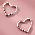 Mariette | Boucles d'Oreilles Cœur Dorées en Acier Inoxydable