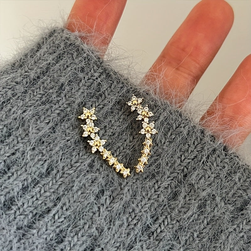 Angèle | Boucles d'Oreilles Florales Intemporelles
