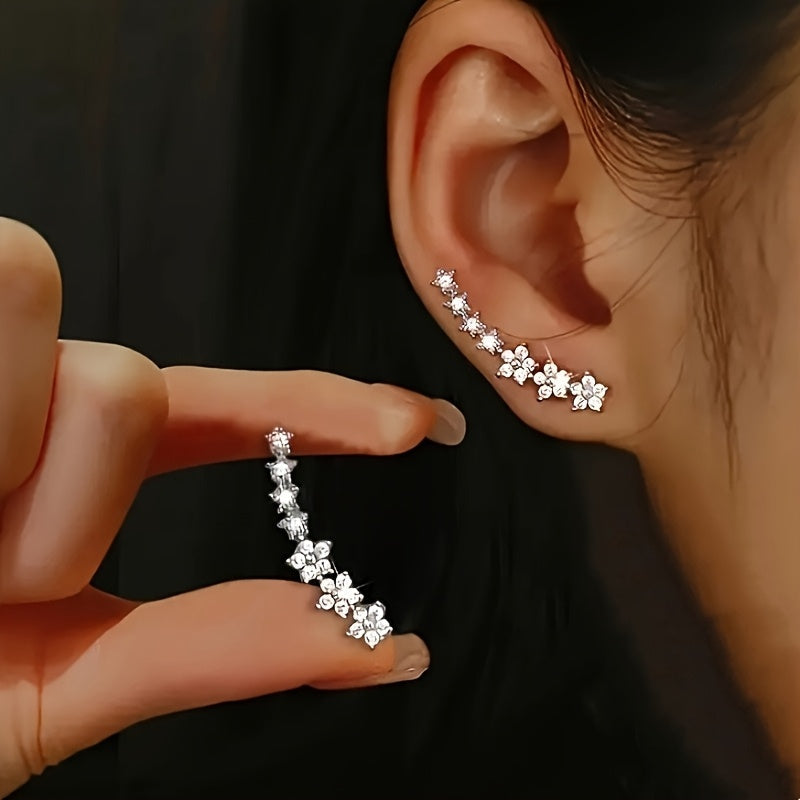 Angèle | Boucles d'Oreilles Florales Intemporelles