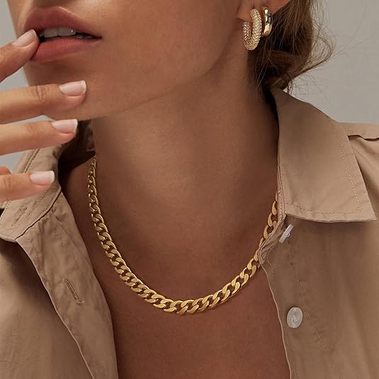Jocelyne | Collier Grosse Maille Cubaine