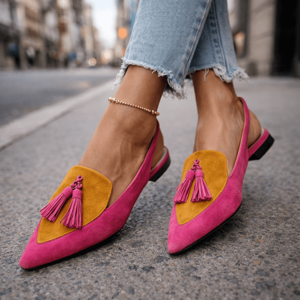 Alexia | Sandales à Brides et Pompons