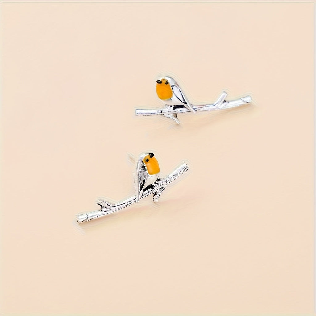 Josiane | Boucles d'Oreilles Rouge-Gorge