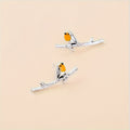 Josiane | Boucles d'Oreilles Rouge-Gorge