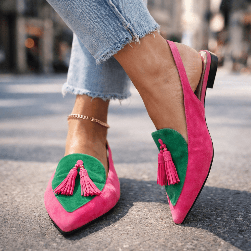 Alexia | Sandales à Brides et Pompons