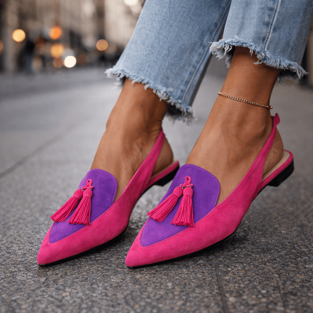 Alexia | Sandales à Brides et Pompons