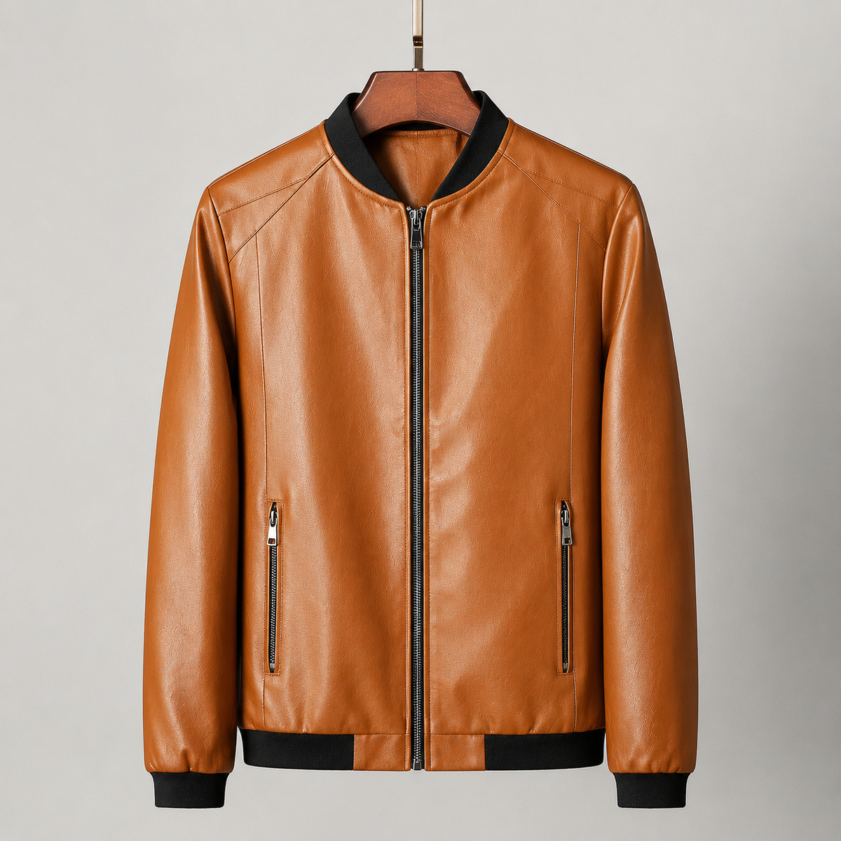 Dominique | Bomber Effet Cuir