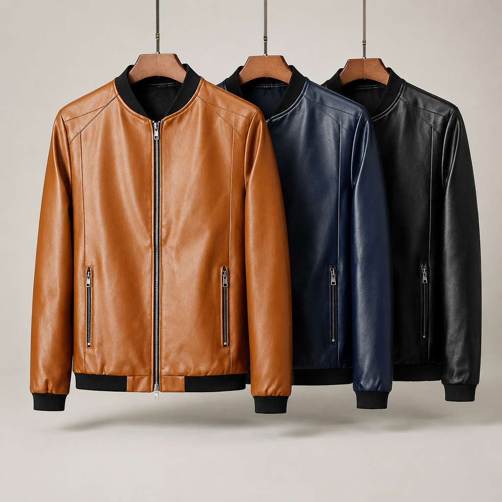 Dominique | Bomber Effet Cuir