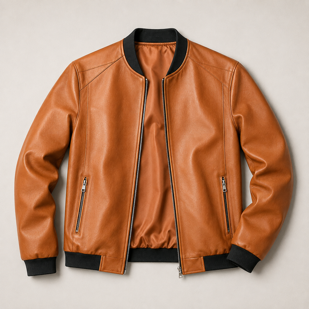 Dominique | Bomber Effet Cuir