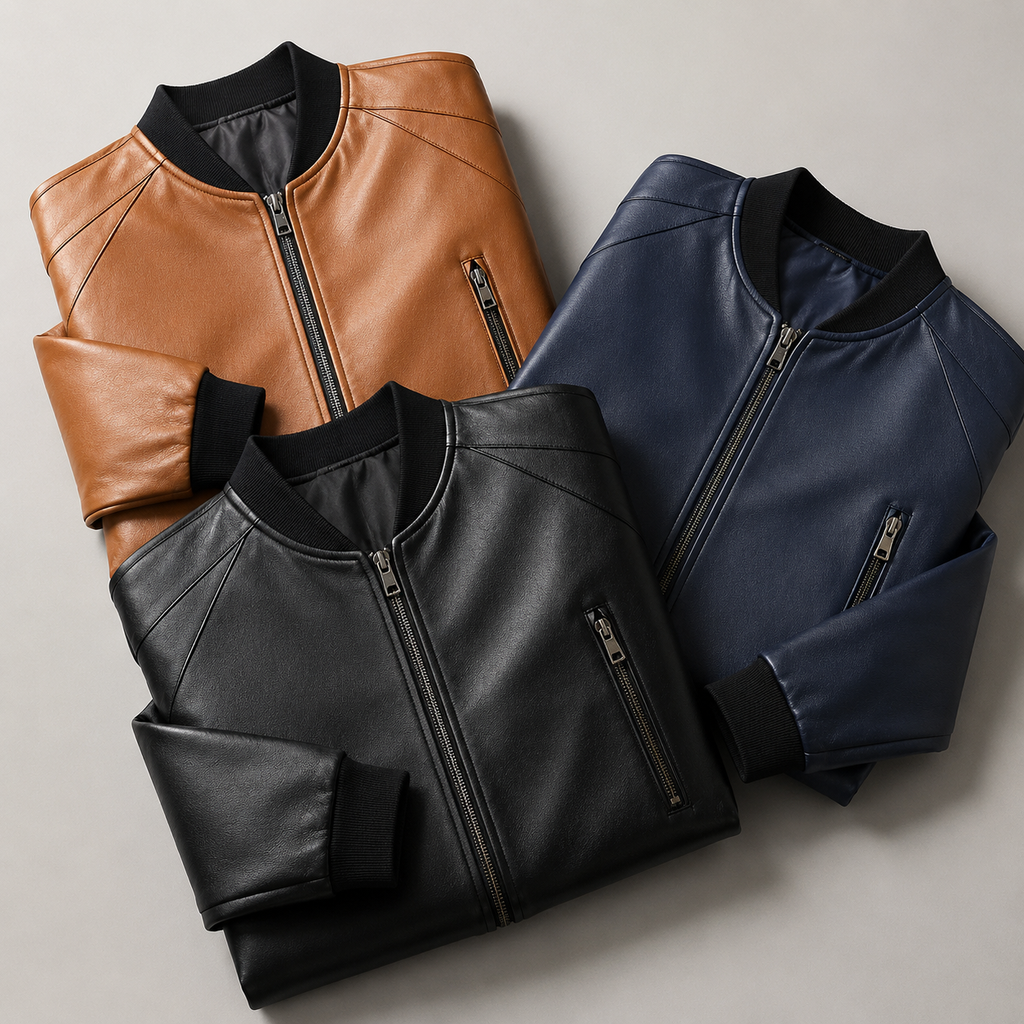 Dominique | Bomber Effet Cuir