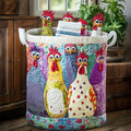 Poules Bohèmes | Panier à Linge Matelassé