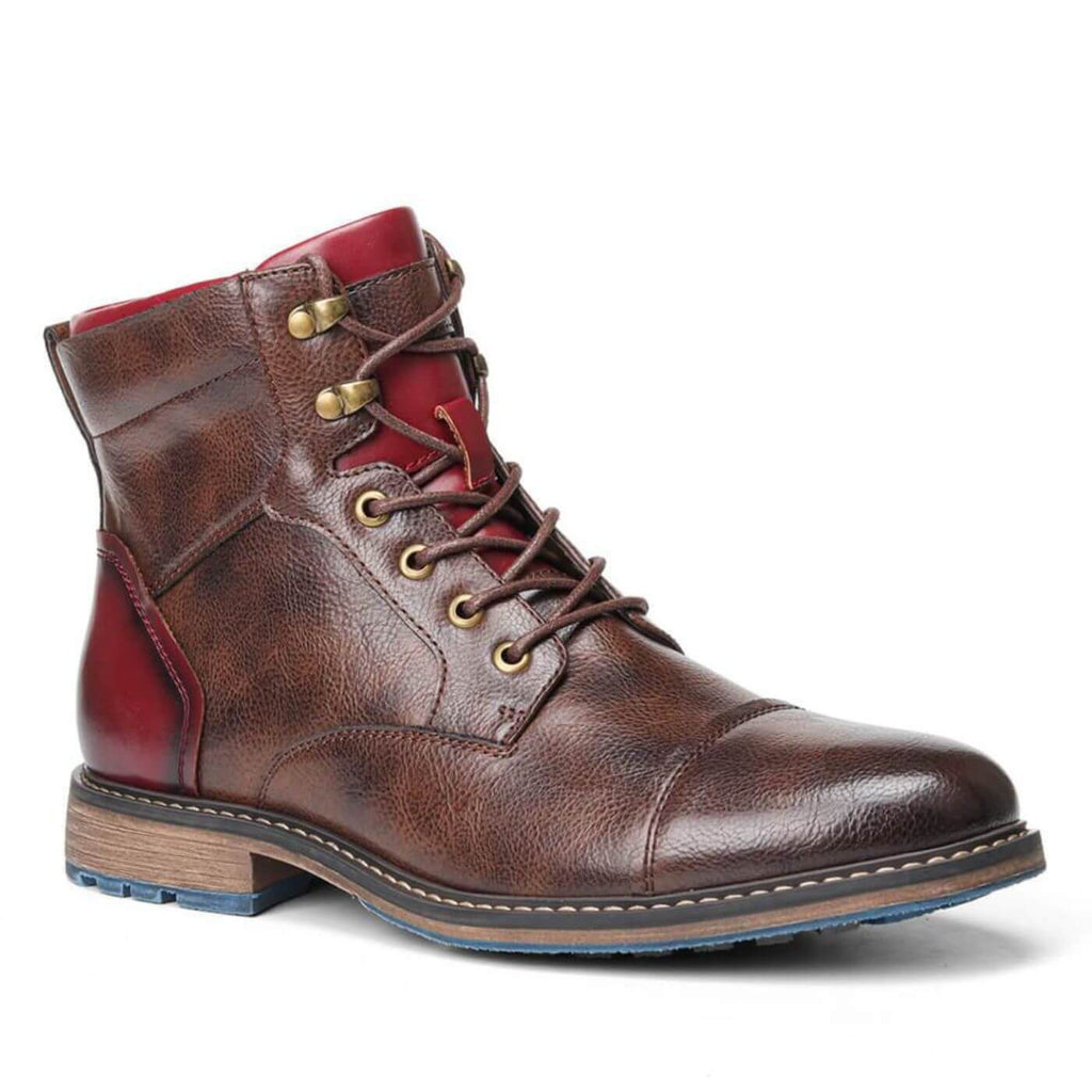 Vincent | Bottines à Lacets en Cuir