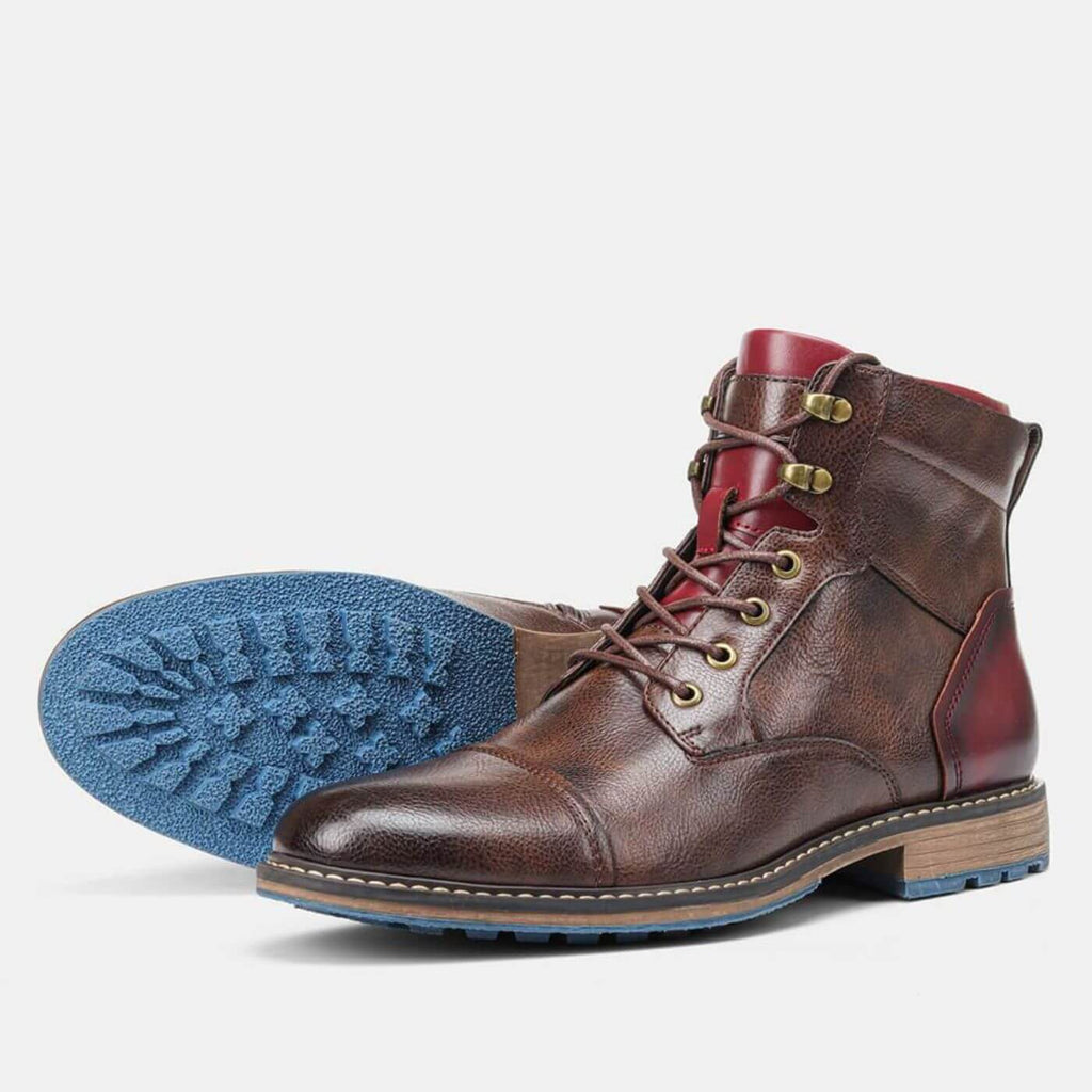 Vincent | Bottines à Lacets en Cuir