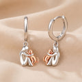 L'Étreinte Éternelle — Boucles d'Oreilles Femme et Chat