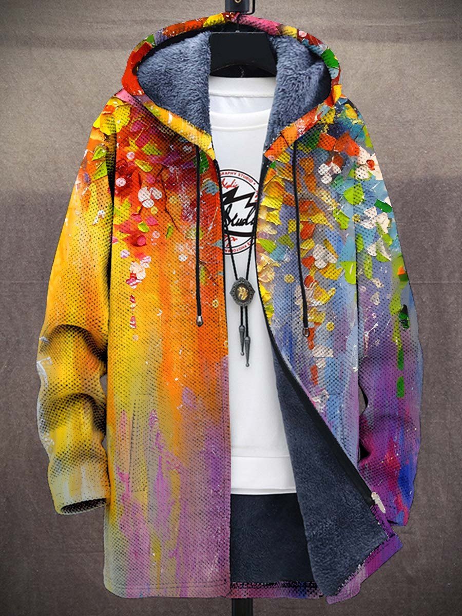 Apolline | Gilet à capuche artistique