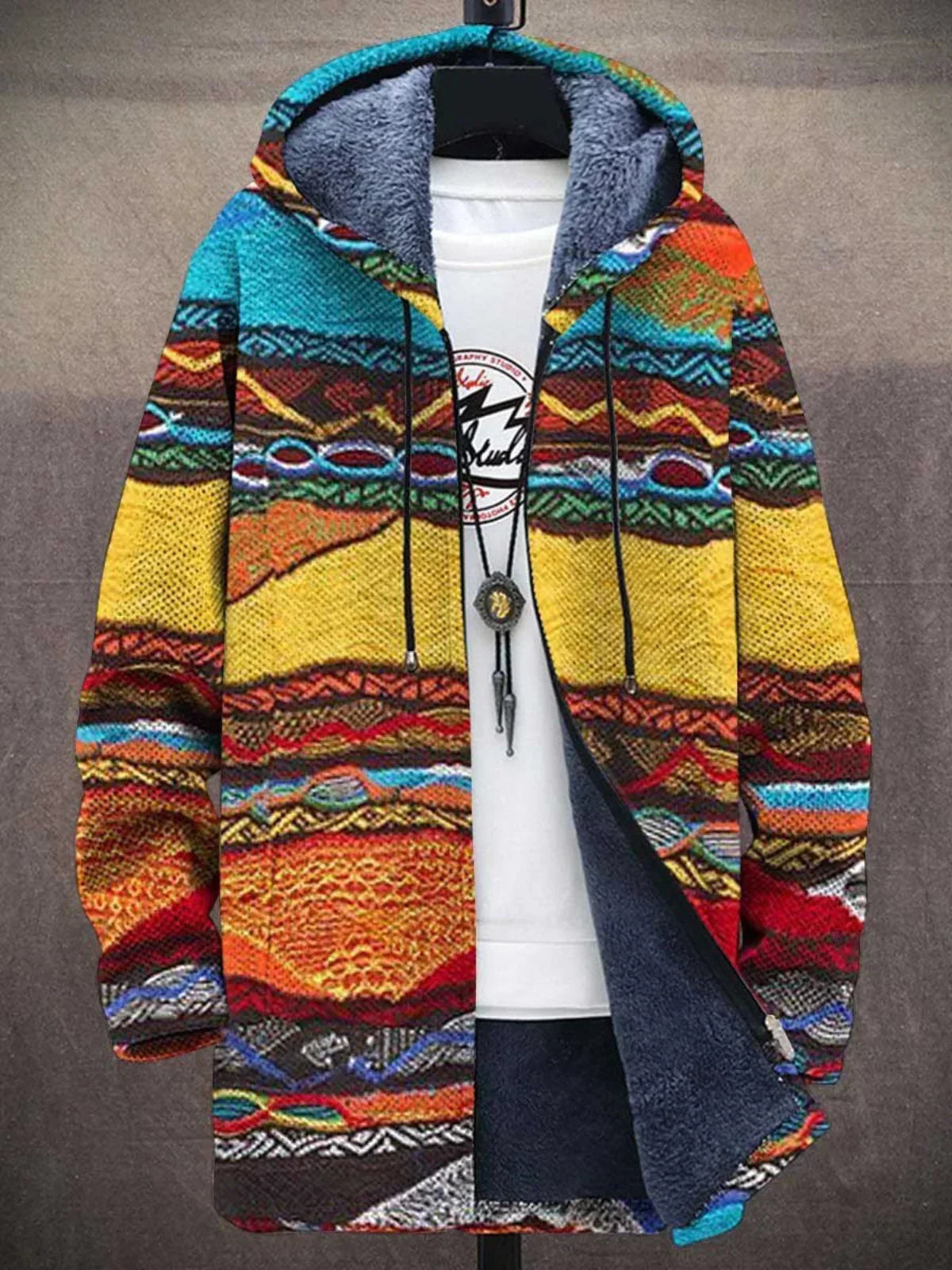 Apolline | Gilet à capuche artistique