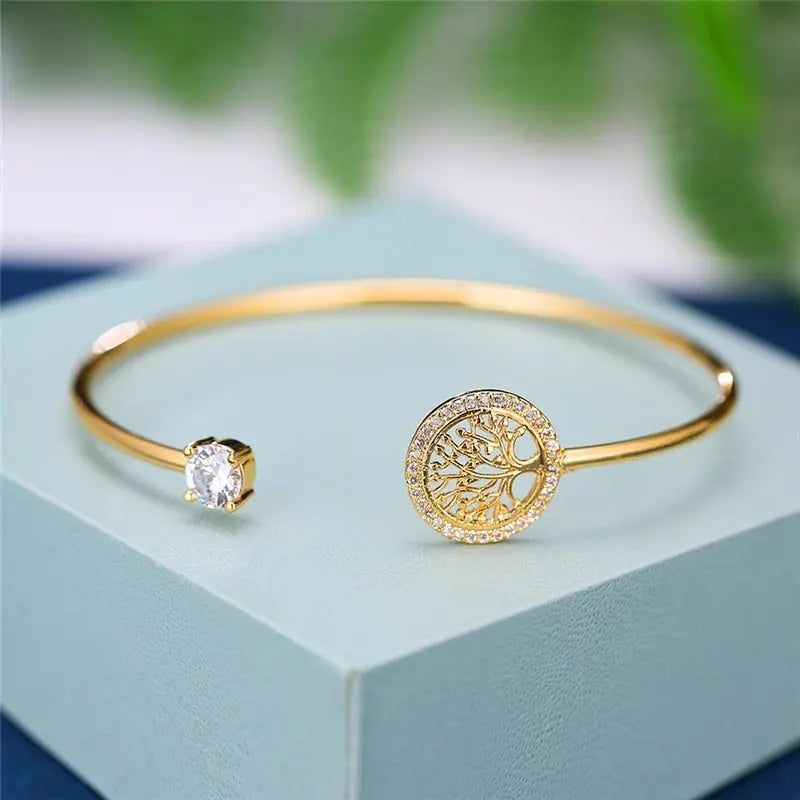 Mireille™ | Bracelet Ajustable Arbre de Vie