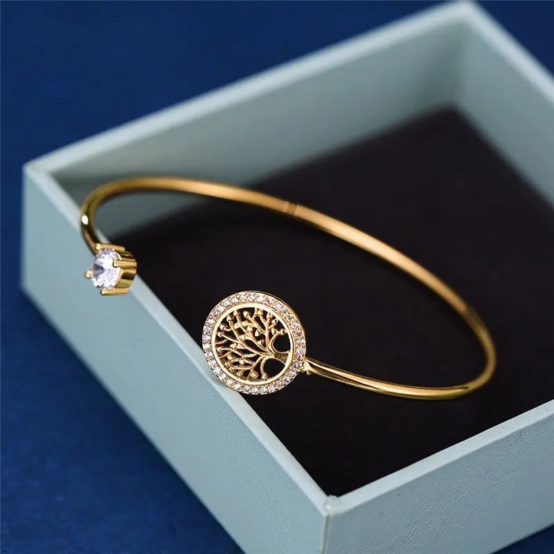 Mireille™ | Bracelet Ajustable Arbre de Vie