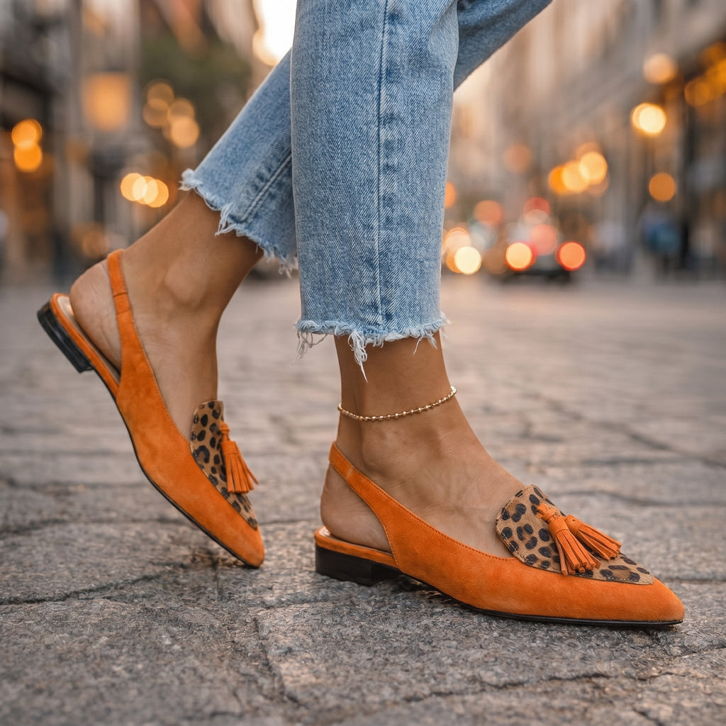 Alexia | Sandales à Brides et Pompons