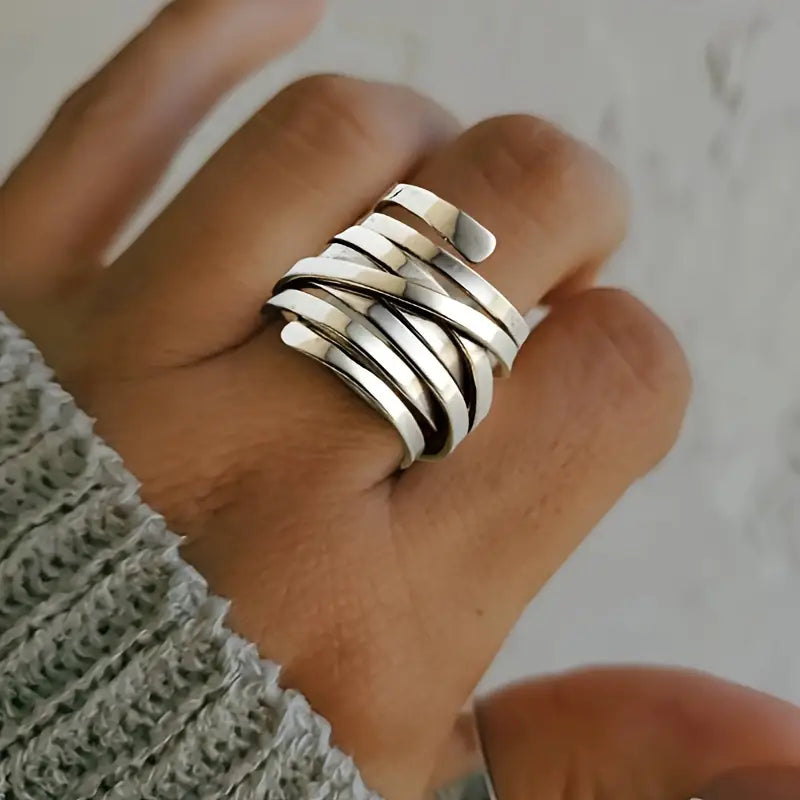 Clara | Bague Vintage Argentée Élégante