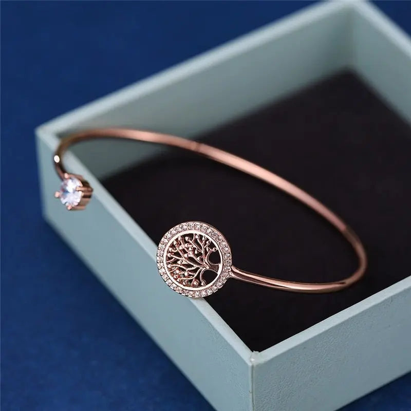 Mireille™ | Bracelet Ajustable Arbre de Vie