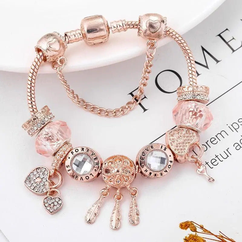 Roxane™ | Bracelet Breloques Attrape-Rêves en Argent Sterling