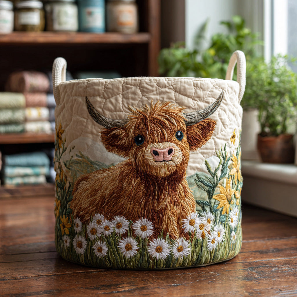 Charme des Highlands | Panier à Linge Matelassé