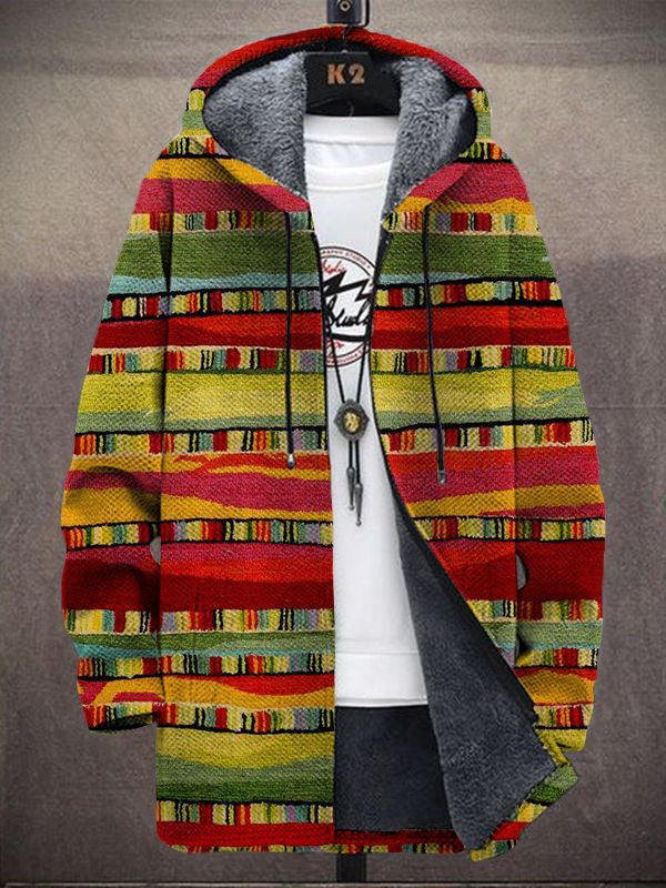 Adèle | Veste à capuche à motifs audacieux