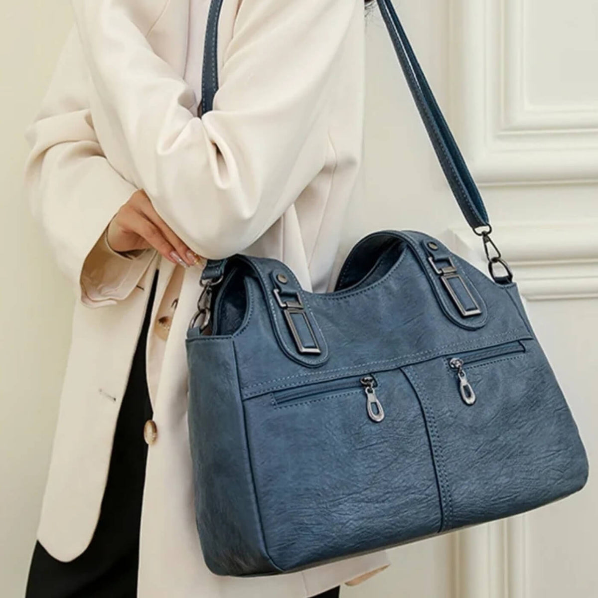 Isaure | Sac Porté Épaule Double Zip